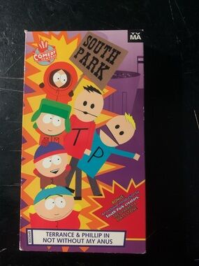 Vintage South Park VHS Terrance & Phillip In Not Without My Anus VHS Tape